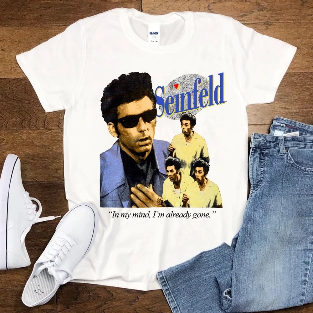Seinfeld Kramer Jerry Stanley Show New T-Shirt In My Mind I'm Already Gone - Picture 1 of 4